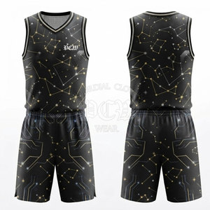 Uniforme de Baloncesto de Poliéster Elegante para Hombre, Cómodo, Transpirable, Ligero y de Secado Rápido para Entrenamiento Deportivo y Actividades en Cancha - Product Image 3
