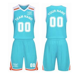 Uniforme de Baloncesto Personalizado al por Mayor, Transpirable, de Secado Rápido, Tallas Grandes, Conjunto de Camiseta y Pantalones Cortos, Ropa de Equipo - Product Image 4