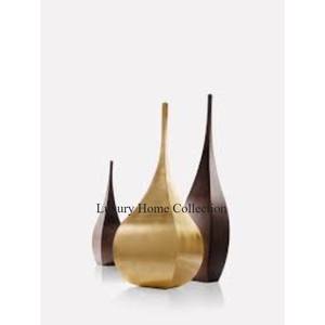 Vase design martelé moderne pour fleur Double ton ombre blanc doré couleur fait à la main Art créatif balcon jardinières de l'Inde - Product Image 3