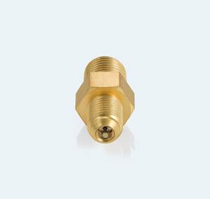 Adaptateur demi-union en laiton 1/4\" Flare x 1/8\" NPT, SAE 45 degrés, filetage 7/16\"-20 à 1/8\"-18, 550 PSI pour cylindre de 3 kg, fabriqué en Inde - Product Image 3