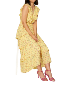 เดรสลำลองสำหรับผู้หญิงชุดเดรสยาวสีเหลือง2025ดูดีเทรนด์ใหม่ - Product Image 5