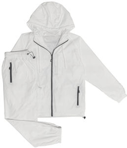 Ensemble survêtement décontracté de conception nouvelle, veste zippée et pantalon 2 pièces, 100% nylon, imperméable, léger, coupe régulière, unisexe - Product Image 1