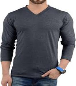 เสื้อยืดคอวีแขนยาวทรงเข้ารูป ผลิตจากผ้าฝ้ายออร์แกนิคคุณภาพสูง เป็นมิตรต่อสิ่งแวดล้อม แห้งเร็ว สำหรับผู้ชาย เสื้อผ้าสั่งทำพิเศษ - Product Image 2