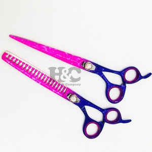 Ciseaux de toilettage professionnels avec embouts ronds de sécurité Ciseaux de toilettage pour animaux de compagnie en acier inoxydable robuste Offre de logo amincissant - Product Image 4