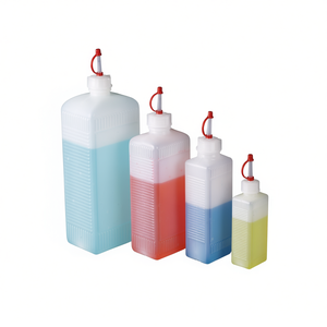 High Quality Durable Plastic Rectangular Laboratory <b>Bottles</b> with <b>Dropper</b> Cap Burkle GmbH - Product Image 2