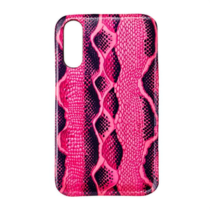 Funda de cuero con diseño de serpiente en color rosa para Apple para iPhone 4 - Product Image 2