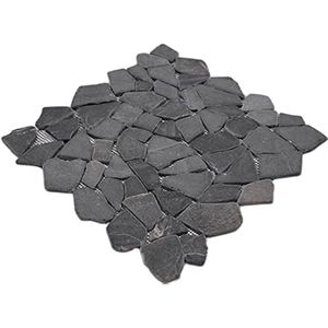 โมเสกหินธรรมชาติหินอ่อนสีเทาอ่อนสำหรับตกแต่งห้องน้ำ - Product Image 2