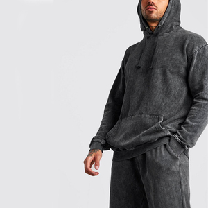 Ensemble de sport OEM 2 pièces survêtement pour hommes entraînement à manches longues sweat à capuche pantalon quantité en vrac vente en gros dernier - Product Image 4