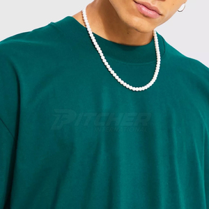 เสื้อยืดโอเวอร์ไซส์ผู้ชายทรงหลวมสไตล์เทรนดี้สตรีทแวร์ ผ้าบางเบา ระบายอากาศได้ดี เหมาะสำหรับใส่ลำลอง - Product Image 5