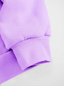 Sudadera informal de algodón 100% de gran tamaño para mujer, jersey de manga larga, cuello redondo, capucha, forro liso teñido, primavera invierno - Product Image 4