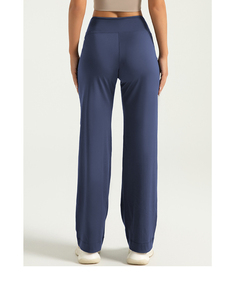 Pantalones Cargo de cintura alta personalizados para mujer, pantalones deportivos rectos holgados a la moda con función de secado rápido para ropa informal de verano - Product Image 5