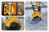 Compacteur de plaques pour excavatrice 4-9 tonnes avec moteur, compacteur hydraulique personnalisable, fabriqué aux États-Unis, moteur PERMCO, certifié ISO9001