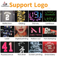 Camiseta de Cuello Redondo para Hombre, Estampada en Serigrafía, Color Sólido Personalizado, Transpirable, de Secado Rápido, Antiarrugas, Informal, de Tela Oxford de 240 g, Talla Grande