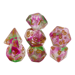 Jeu de <span class=keywords><strong>d</strong></span>és DND polyédriques en résine de fleurs de cerisier, texture nacrée bicolore, <span class=keywords><strong>d</strong></span>és <span class=keywords><strong>D</strong></span>&<span class=keywords><strong>D</strong></span> pour les jeux de rôle Dungeons and Dragons - Product Image 2