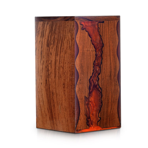 Handmade Rosewood Urn with Red Resin Inlay Cremation urns for Human And Pet <b>Ashes</b> <b>Keepsake</b> cremation Urns For Human <b>Ashes</b> - Product Image 5