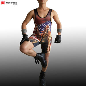 Uniforme de lutte de combat à sublimation personnalisée, tenue d'haltérophilie, uniformes de lutte - Product Image 5