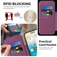 Nouvelle coque en PU pour iPhone 18 Pro Max/18 Pro/17 Air/16 Plus/15 avec porte-cartes magnétique, protection intégrale antichoc pour téléphone