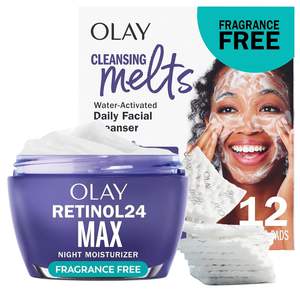 Crema Hidratante Facial con Retinol Olay, Crema de Noche Antienvejecimiento 24 MAX para Mujeres, Sin Perfume, Cuidado de la Piel Antiarrugas (1.7 oz) - Product Image 3