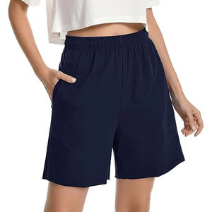 Shorts Personalizados de Moda Urbana para Mujer, con Cordón, Diseño de Logotipo Serigrafiado de Alta Calidad, Lavados, 100% Algodón Pima - Product Image 1