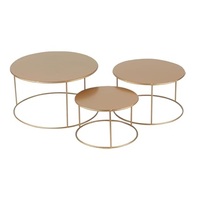 Nieuwe Decoratieve Metalen Riser Dadels Stand Set Van 3 Voor Zoete Chocolade Kom Vierkante Vorm Luxe Metalen Riser Dessertstand