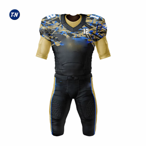 Conjunto de Uniforme de Fútbol Americano Personalizado con Nombre de Equipo/Marca, Máxima Comodidad y Durabilidad, Patrón Impreso en 3D, 100% Poliéster de Secado Rápido - Product Image 5