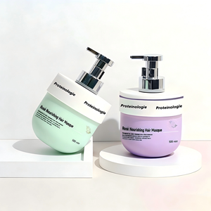 Bouteilles Distributrices de Crème/Lotion à Pompe OEM en PET 500ml 1000ml Contenants Vides Grande Capacité Soins Personnels Sérigraphiés - Product Image 2