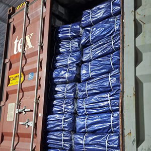 Lona de PE azul oscuro Tela de malla impermeable superfuerte y tratada con UV para varios propósitos Estilo liso - Product Image 5