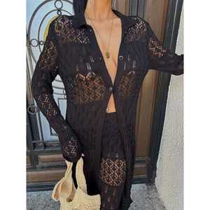 Bridget Bohemian Openwork Long <b>Cardigan</b> Set 9881 for Spring/Summer - Product Image 5