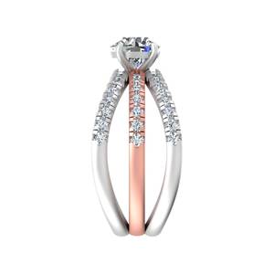 Designer Halo Lab-Grown Diamond <b>Ring</b> 14K/18K Rose Yellow White Gold <b>Rhodium</b> Contemporary Engagement Fine Wedding Gift <b>Rings</b> - Product Image 6