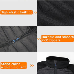 Vestes matelassées pour hommes col montant deux poches en coton rembourré Street Wear veste matelassée d'hiver avec taille et design personnalisés - Product Image 3