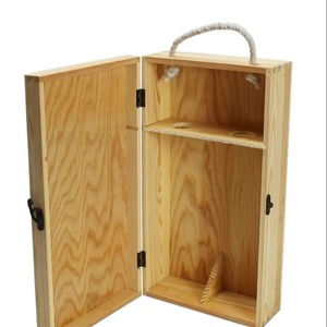 กล่องไม้ใส่ไวน์แบบยังไม่เสร็จพร้อมฝาปิดฝาพนังของขวัญของที่ระลึกขนาดเล็กและขนาดใหญ่ออกแบบได้ตามต้องการ - Product Image 3