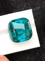 Turmalina Paraíba Natural, Corte Cojín, Piedra Suelta, Azul Neón Luminoso, Certificado GIA, Grado Excelente Exclusivo, Anillos con Juego de Color