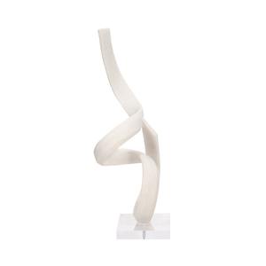 Objet de table blanc élégant La sculpture décorative moderne ajoute une touche artistique élégante et un charme contemporain aux intérieurs - Product Image 1