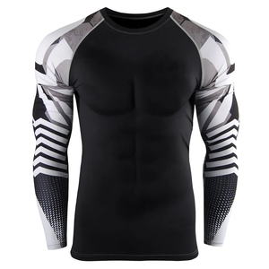 Custom Best Quality Plain <b>Mma</b> <b>Rash</b> <b>Guard</b> Long Sleeve Rush <b>Guard</b> for Men Long Sleeve Regular-Fit Compression <b>Rash</b> <b>Guard</b> - Product Image 1