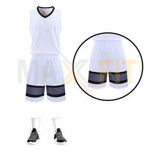 Color blanco 2025 Diseño elegante Precio al por mayor Uniforme de baloncesto Su propio diseño Uniforme de baloncesto más exigente para hombres - Product Image 6