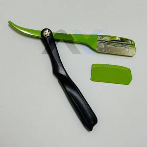 Navaja de Afeitar Profesional Tipo Pinza, Ligera, Plegable, con Mango de Plástico, Soporte de Hoja de Acero Inoxidable, Navaja Facial de Precisión - Product Image 4