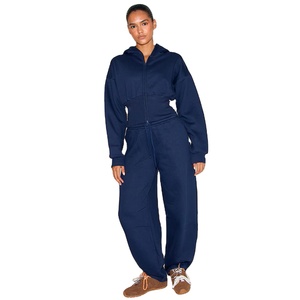 Sweat à capuche zippé et élégant pour femmes Veste polaire confortable Sweat-shirt en coton chaud OEM ODM Vente en gros de sweat à capuche court à la mode - Product Image 3