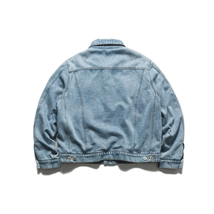 Dernières tendances : Blousons en jean épais doublés polaire, coupe courte, boutonnage frontal, style streetwear pour homme – Collection Hiver - Product Image 5