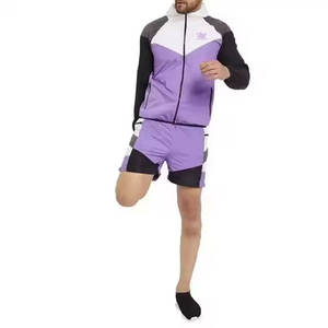 Conjuntos de pantalones cortos cortavientos transpirables ligeros personalizados conjunto de pantalones cortos cortavientos para hombre recién llegados - Product Image 5