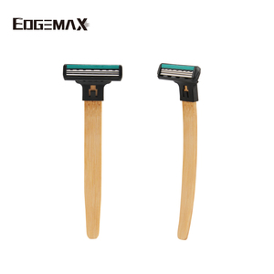 Chất Lượng Cao Tre Xử Lý Ba Lưỡi Dùng Một Lần Sinh Thái Dao Cạo Với Lưỡi Thép Không Gỉ Xoay Vòng Đầu Cho Nam Giới Của An Toàn Cạo Râu - Product Image 2