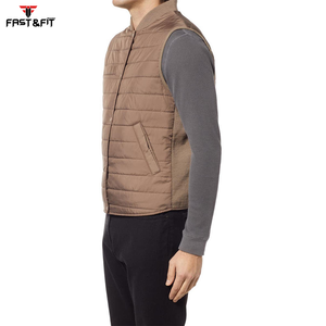 Recién llegado, chaqueta de chaleco acolchado transpirable de invierno a la moda para hombres con logotipo personalizado y personalizado - Product Image 5