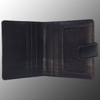 Tarjetero Delgado con Bloqueo RFID, de Cuero Genuino, con Múltiples Ranuras, Logotipo Personalizado en Relieve, Totalmente Personalizable, Cartera para Tarjetas de Crédito