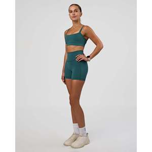 Short Fusion Ultra High-Rise 4 poches pour femme - Vert sarcelle transformateur - Product Image 5