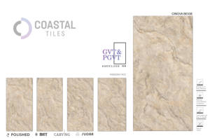 Azulejos de porcelana pulida Premium CINVA CREMA 600x1200MM / 24X48 estilo clásico moderno acabado brillante azulejos de ladrillo refractario de grado A - Product Image 4