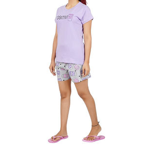 Ensemble T-shirt et short pour femme, coupe oversize, coupe-vent, 2 pièces, prix de gros - Product Image 3
