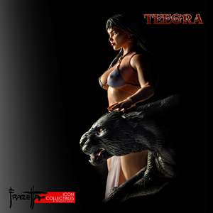 Figura de Acción a Escala 1/12 Teegra (Frank Frazetta) - Fire Ice para Niñas, Nueva, de Plástico y ABS, Accesorio de Anime, Modelo en Caja - Product Image 5