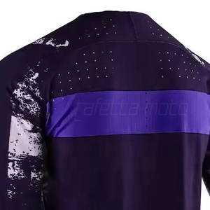 เสื้อโมโตครอสแบบสวมใส่สบาย กันน้ำ ระบายอากาศด้วยแผงตาข่าย แห้งเร็ว ผลิตจากผ้าสแปนเด็กซ์/โพลีเอสเตอร์ สำหรับการแข่งขัน  รับสกรีนลายตามสั่ง - Product Image 5