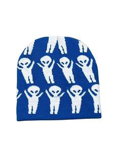 Gorro de invierno de moda Unisex, gorro de Jacquard acrílico suave, logotipo personalizado, fácil de usar, gorro con patrón de bordado 3D a la moda para el día a día - Product Image 4