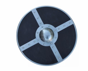 Cao Cấp Cổ Thời Trung Cổ Áo Giáp Vòng <span class=keywords><strong>Viking</strong></span> Lá Chắn Sắt Làm Màu Đỏ Đen Màu Chiến Đấu Bảo Vệ Chiến Binh Lá Chắn Nhà Cung Cấp - Product Image 2