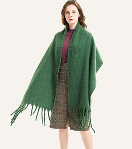 Chal de Pashmina de Invierno para Mujer, Marca Personalizada, Grueso, Extragrande, con Logotipo de Conejo, Bufanda de Cachemira Sólida con Patrón de Argyle - Product Image 1